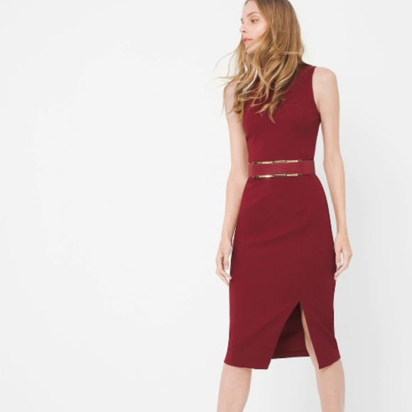 White House Black Market Dresses & Skirts - White House Black Market Mock Neck Sheath Dress